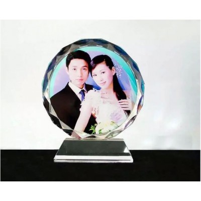 Personalized Custom Crystal Glass Photo Acrylic Frame updated - Wedding Birthday   162922133105